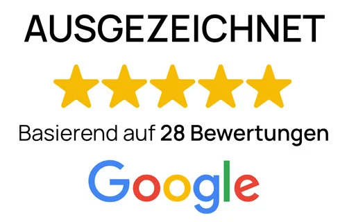 AUSGEZEICHNET: 5-Sterne-Google-Bewertungen